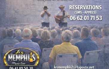 Le Duo Les Memphis 2 Guitare Voix Harmonica en Live